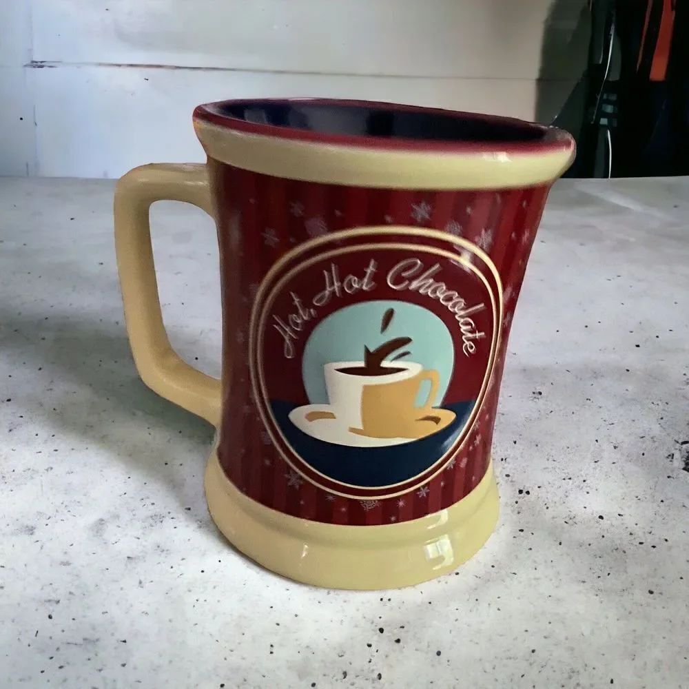 The Polar Express BELIEVE Train Ride Hot Hot Chocolate Warner Bros Cup Mug